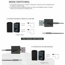 1X Bluetooth 5.0 USB Wireless Audio Music Stereo Adapter Dongle receiver Black