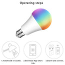 Wifi Smart LED Light Bulb 10W 1050LM RGBW Dimmable for Alexa/Google Home