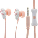 In Ear Wired 3.5 mm Cute Cartoon Animal Earphone Earbuds Headphone pink