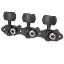 2 Pieces Guitar String Buttons Tuning Keys In Line Black