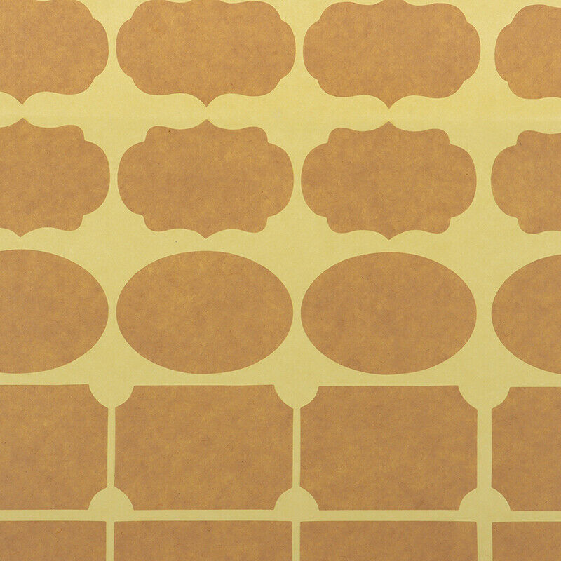3 Sheets Empty Kraft Paper Essential Oil Perfume Bottle Roller Labels Stick FT