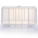 2 Tray Compartments Fishing Fish Lure Box Tackle Two-Sided Storage Plastic