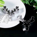 Stainless Steel Cookie Cutter Biscuit Christmas Deer Reindeer Head Mould T8P5