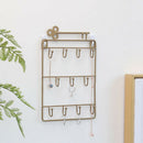 Iron Wall Mounted Hooks 11 Hangers Decorative Key Holder Coat Hat Rack Home N6V9