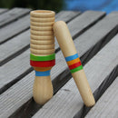 Small Single-threaded Ring Percussion Cylinder Croak Barrel Musical Toys A
