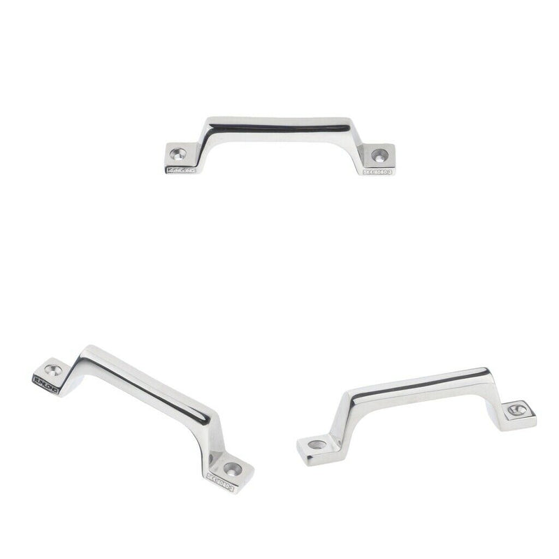 3 x Transom Door Grab Rail Handle Oval Safety 116mm 4.6''inch SS Hardware