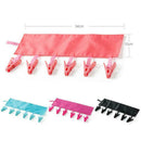 Bathroom Rack Clothespins Portable Travel Cloth Hanger Foldable Clothes Clip