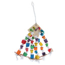 2 Pcs Bird Swing Toys,Parrot Chewing Toys,Colorful Parrot Cage Hanging Decor