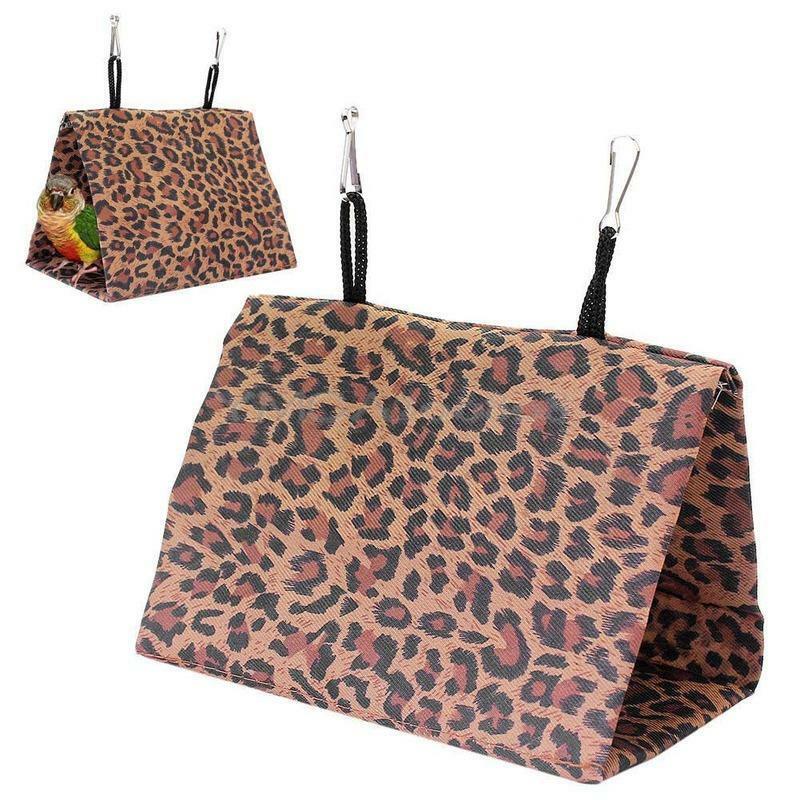 Bird Hammock Hanging Bed Cave Cage Snuggle Happy Hut Tent fr Parrot Brids Canary