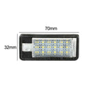 1 Pair LED Car License Plate Lights Lamps for Audi A3 A4 B6 B7 A6 A8 Q7 A5