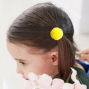 Pompom Ponytail Rope Ring Hair Elastic Girls Band Ball Hairband Holder