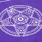 1pc 49*49cm Tarot game tablecloth non-woven material board game purple color M&O