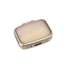1X Metal Pill Box Medicine Organizer Container Jewellery Case Storage Holder Z