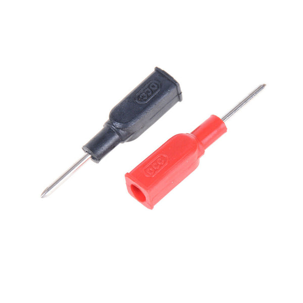 2x DCC Copper 4mm Banana Female to 2mm Pin Tip Head For Multimeter Test Probe Gk