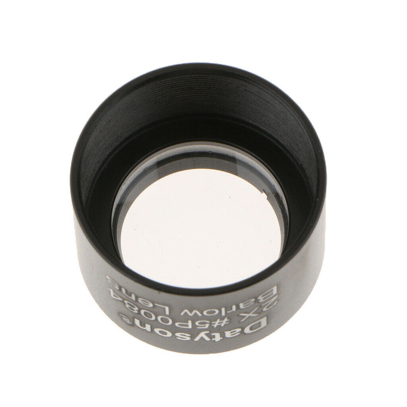 1.25"/31.7mm 2X Barlow Lens with M28.6*0.6 Thread for Telescopes Eyepieces