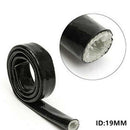 Black Auto Fibreglass Fire Sleeve Heat Shield ID:19MM 3/4"X1M For  Golf