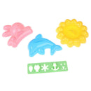 4Pcs/set CurryRice Mold DIY Kids Bento Tool Rabbit Dolphin Sushi Maker OnigiriBX