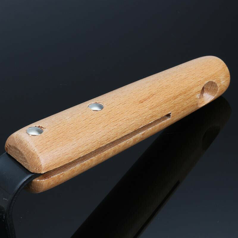 Forked Head Hand Weeder Puller Patio Carbon Steel Wood Handle Garden Remove