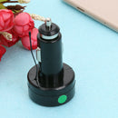 Car Charger 2.1A Phone Charger 12V/24V Digital Voltmeter Thermometer (Red) A