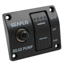 Bilge Pump Switch Panel Auto/Off/Manual Rocker Switch 12 volt with Fuse