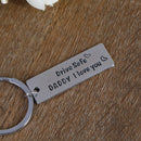 Creative Keychain Letter "Drive Safe Daddy I Love You" Father's Day Keyring Gift