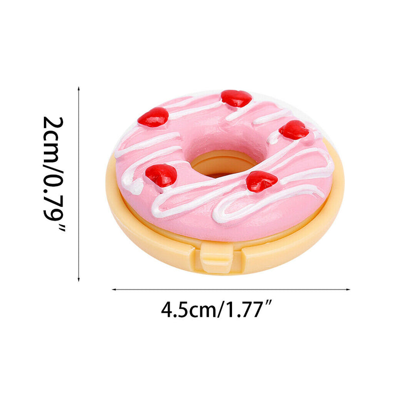 Creative Cute Colorful Donut Shape Lip Balm Sweet Girls Doughnut Moisturizing
