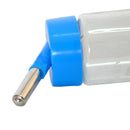 Pets Puppy Cat Hanging Drinking Bottle Water Feeder Metal Pipe Blue