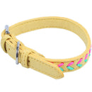 Braided Cool Stylish Braided Soft Padded Pet Collar Fits Small Medium