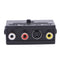21 Pins SCART Male Plug To 3 RCA Female AV TV Audio Video Adaptor Converter %o