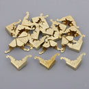 20Pcs Metal Book Scrapbooking Photo Album Menu Corners Protectors,Golden