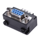 DB9 9Pin Serial Port Female to Male Connector 90 Degree Right Angle Adapter