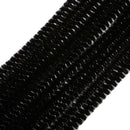 100pcs Chenille Stems Pipe Cleaners Plush Twist Rods Shilly Sticks Black