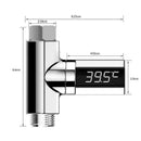 LED Display Electricity Celsius Flow Self-Generating Water Shower  Thermome B2I7