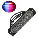 12V-24V 6LED Light Flash Emergency Car Vehicle Warning Strobe Flashing Blue I7C1
