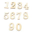 10Pcs Wooden Numbers for DIY Crafts Birthday Wedding Party Tables Decoration