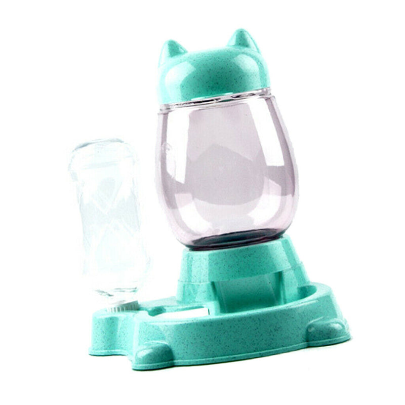 Cat Dog Automatic Water Dispenser Pet Feeder Bowls for Small Dogs Cats Green