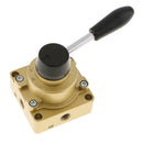 Pneumatic Valve Hand Lever Air Control Pneumatic Valve HV-02 3Position 4 Way