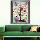 5D DIY Full Drill Diamond Painting Tree Bird Cross Stitch Embroidery Craft