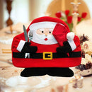 Christmas Theme 2 Layers Santa Claus Pattern Table Mat with Napkin
