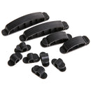 10Pcs Cable Cord Wire Line Organizer Plastic Clips Ties Fixer Holder Black A