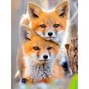 Drawing Art Full Round Drill Animal Fox 5D Kit DIY Diamond Painting (LD483)
