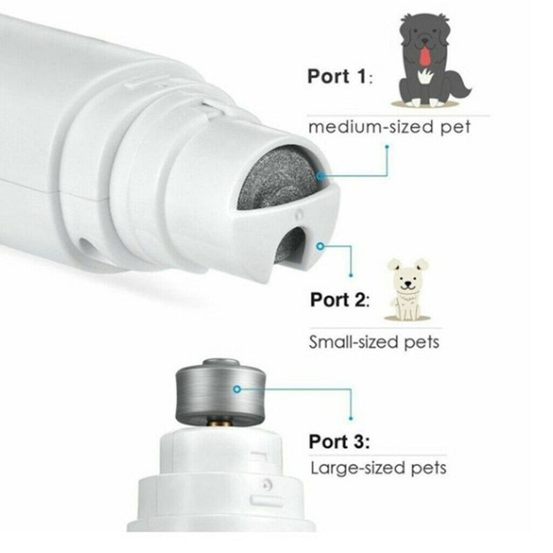 Low Noise Dog Nail Grinders Pet Nail Clippers Battery Operated Electric Dogs