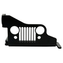 Front Foot Pegs Solid Oxidized Iron Black-Powder Coated Foot Rest Grille Ki