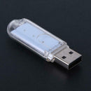 2pcs U Disk Shape LED USB Night Light Portable Mini Computer Lamp A