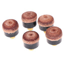 5pcs Screw On Cue Tips Billiard Pool Cue Stick Snooker Cue Replacement Parts 3c