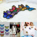 10PCS Embroidery Butterfly Embroidered Sew On Patch Badge Fabric Applique DIY AU