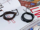 2 x Multilayer Punk of hemp braided rope bracelet