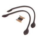 2pcs 47cm Leather Bag Strap Handle Shoulder Bag Band for DIY Handbag Coffee