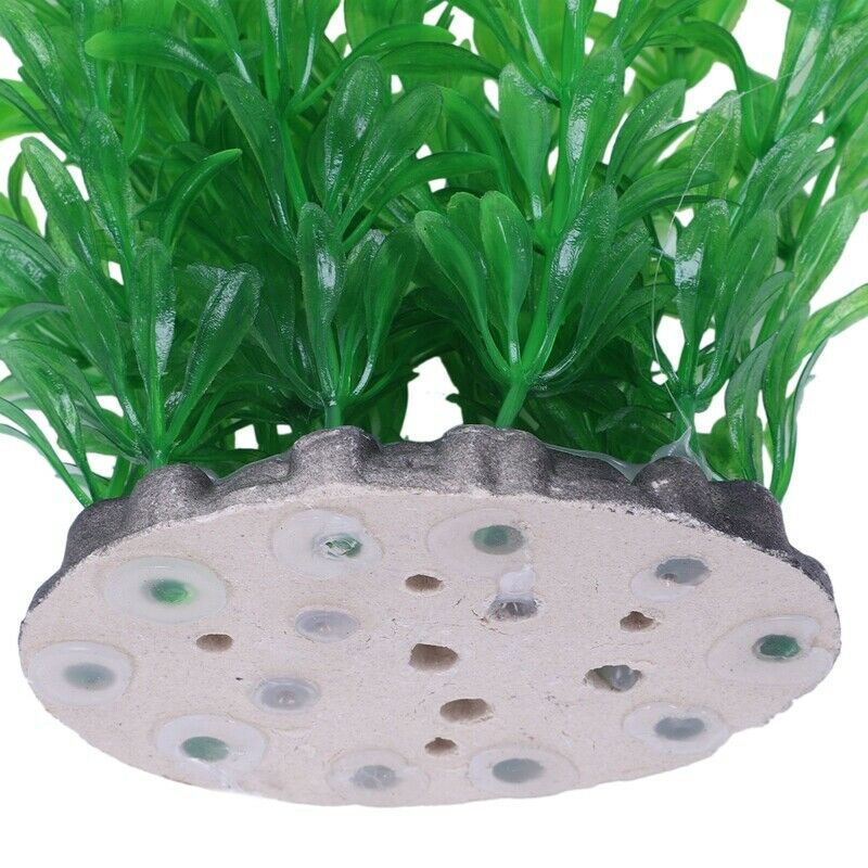 40cm Plastic Green Leaves Underwater Plants Decoration for Fish Tank Aquari L4K9
