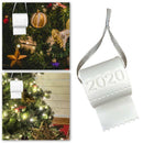 Christmas Tree Ornament 2020 Hanging Toilet Roll Xmas Toilet Paper Decorated NEW